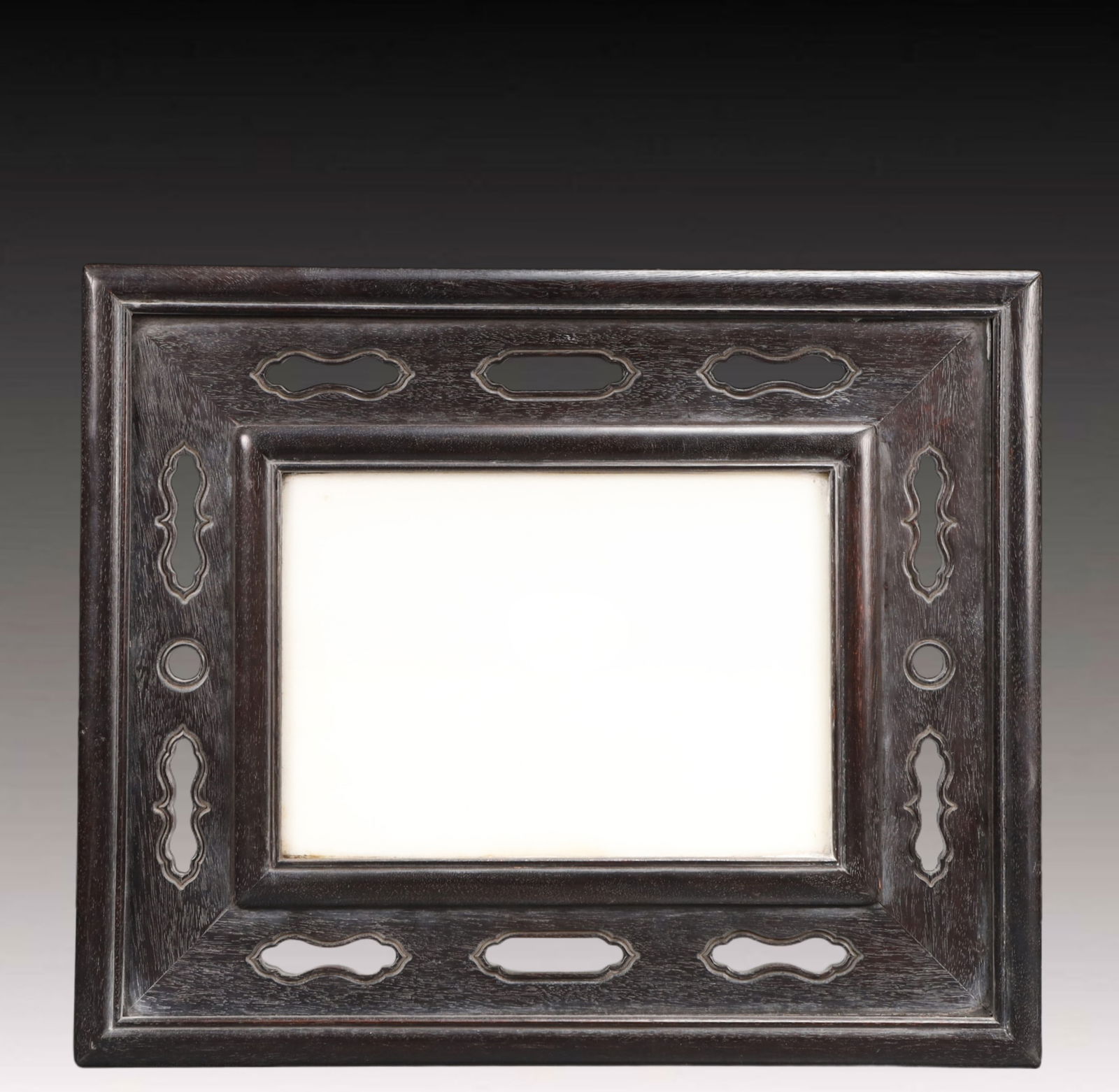 An Exquisite Eaglewood Flower and Bird Pattern Table Screen - 11