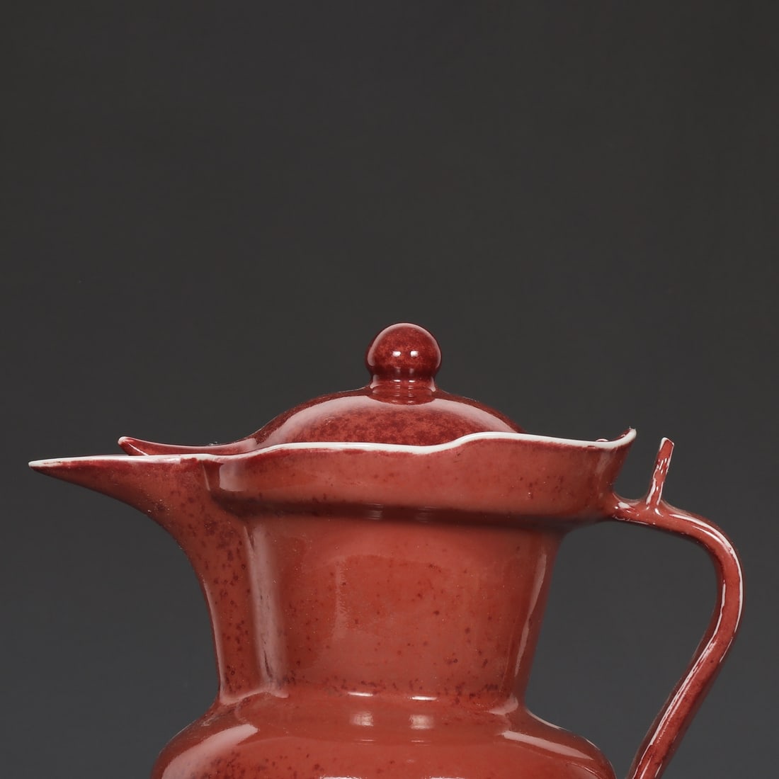 An Exquisite Ruby red-Glazed Pot - 3