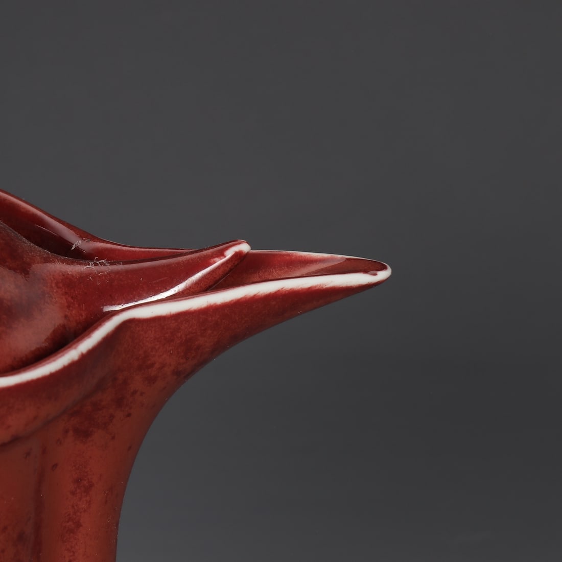 An Exquisite Ruby red-Glazed Pot - 7