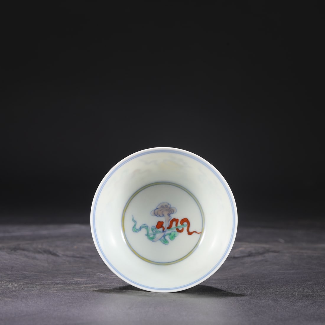 An Exquisite Doucai Eight Treasures Pattern Cup - 3