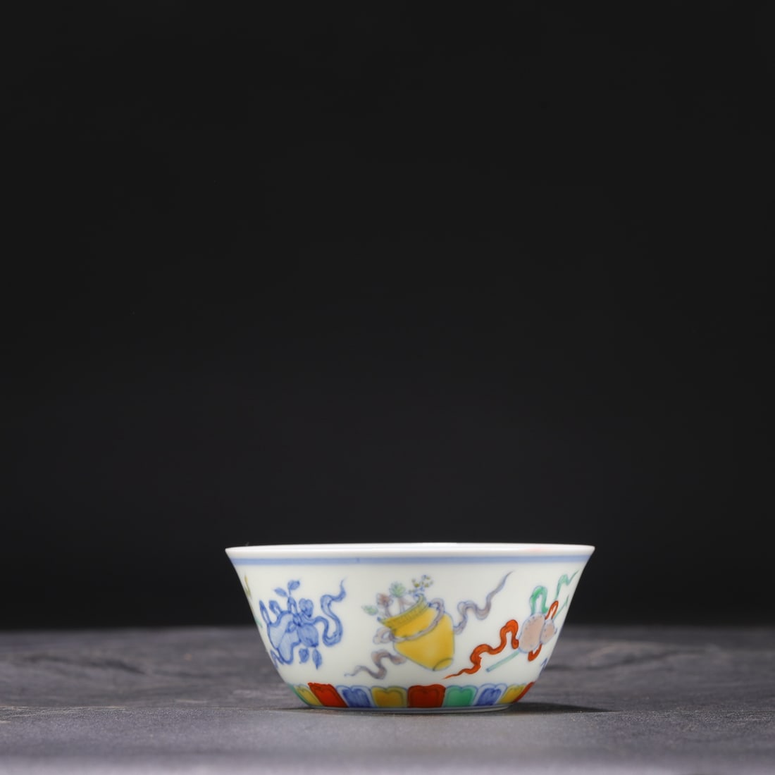 An Exquisite Doucai Eight Treasures Pattern Cup - 5