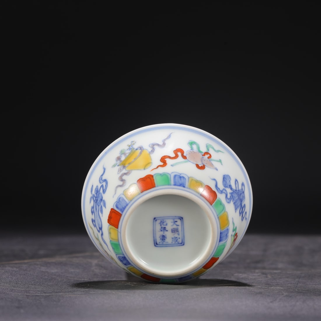An Exquisite Doucai Eight Treasures Pattern Cup - 7