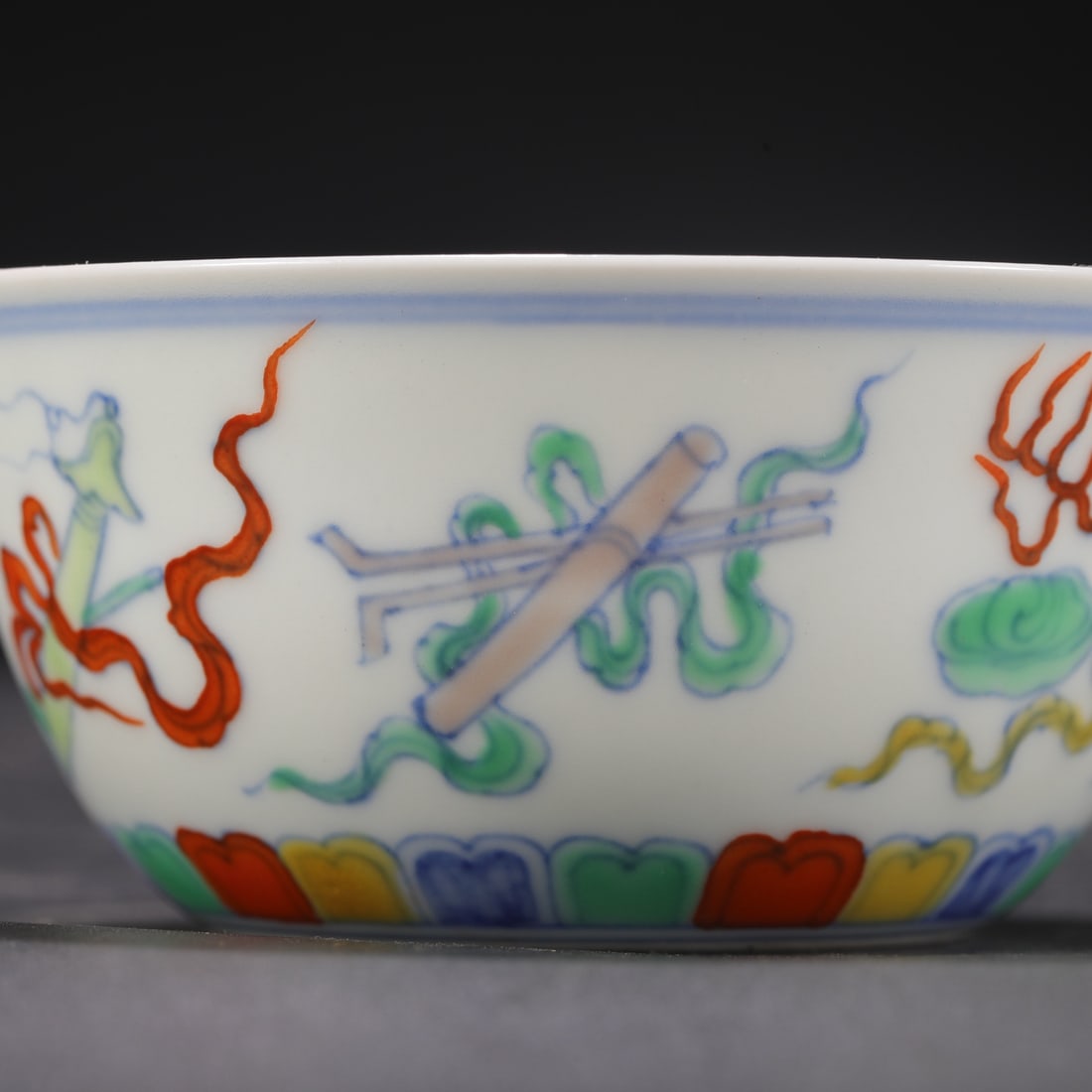 An Exquisite Doucai Eight Treasures Pattern Cup - 8