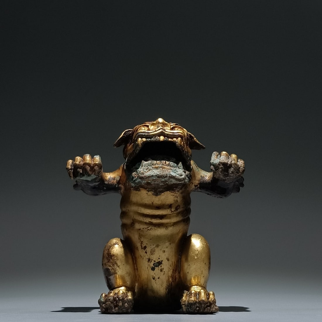 A Rare Gilt Bronze Lion Ornament (1 of 9)