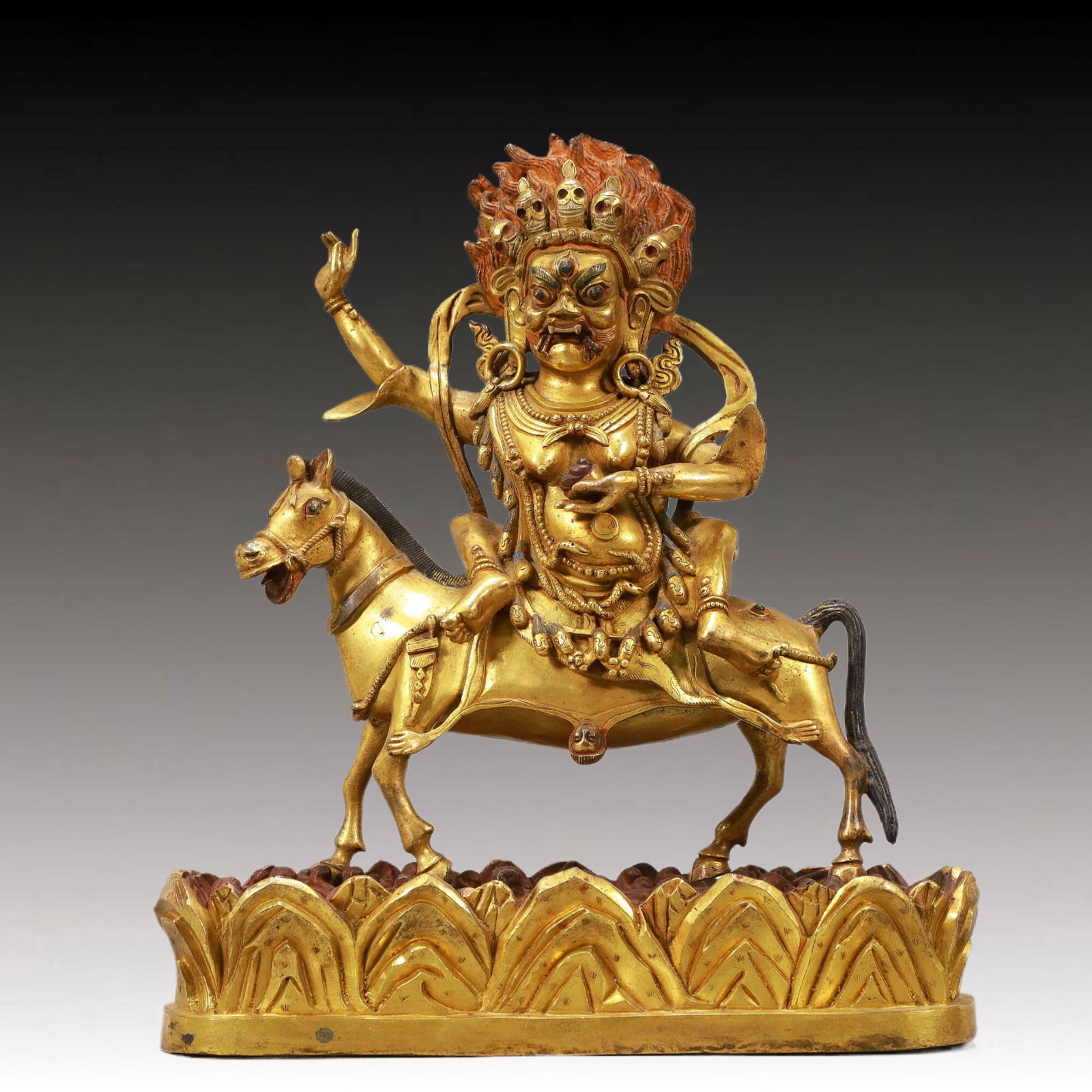 A Solemn Gilt Bronze Statue of Mammon (1 of 9)