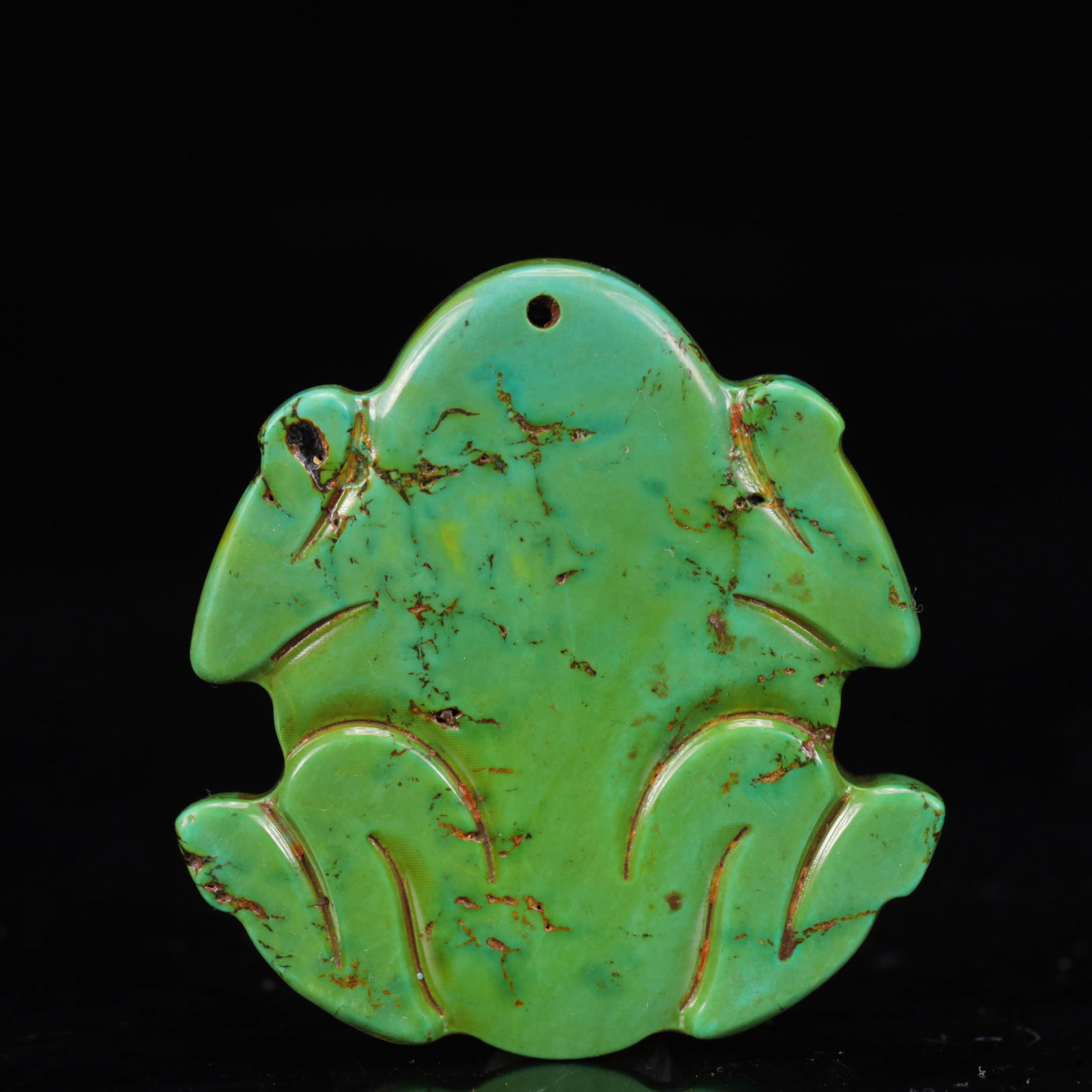 An Exquisite Turquoise Animal Pattern Pendant - 4