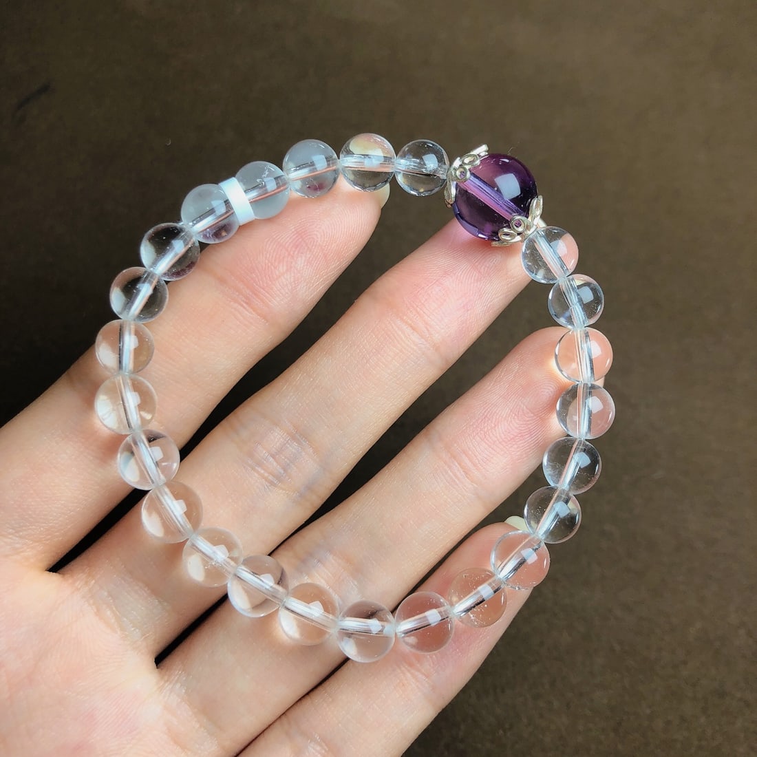 An Exquisite Crystal Bracelets: An Exquisite Crystal Bracelets,Size:0.3in,0.4in,Weight:14.8g 水晶手串