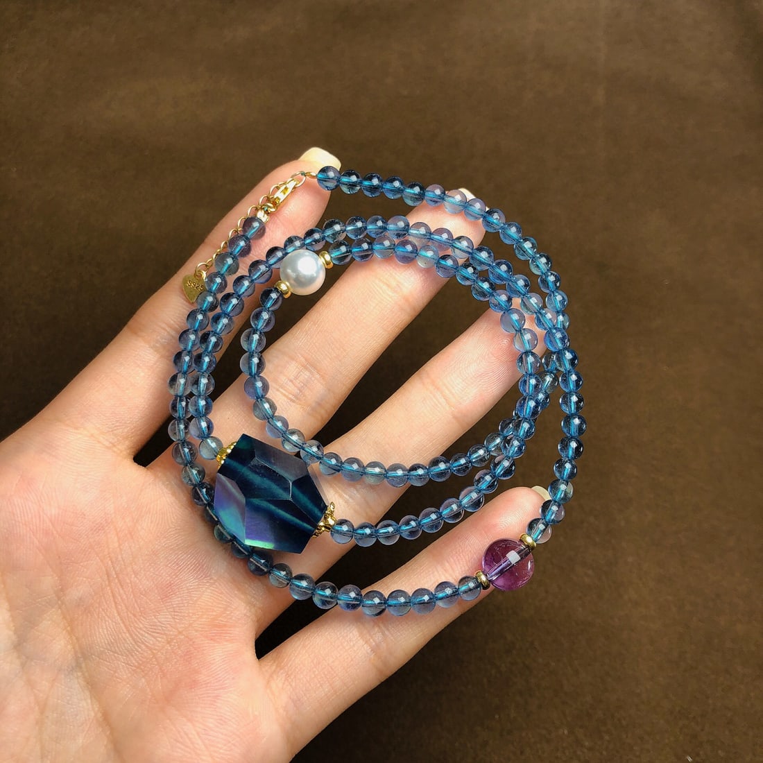 An Exquisite Aquamarine Bracelets: An Exquisite Aquamarine Bracelets,Size:0.2in,0.7inx0.7in,Weight:30g 海蓝宝手串