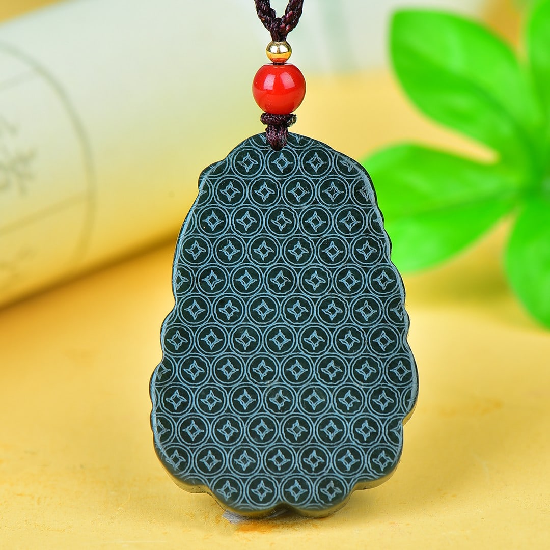 An Exquisite Jasper Wealth-Attracting Creature Pattern Pendant - 6