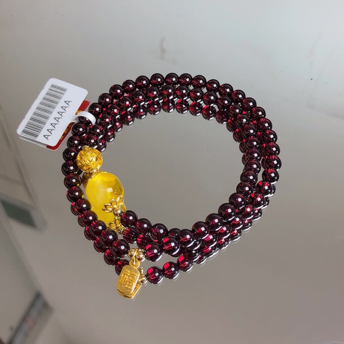 An Exquisite Crystal Amber Bracelets - 8