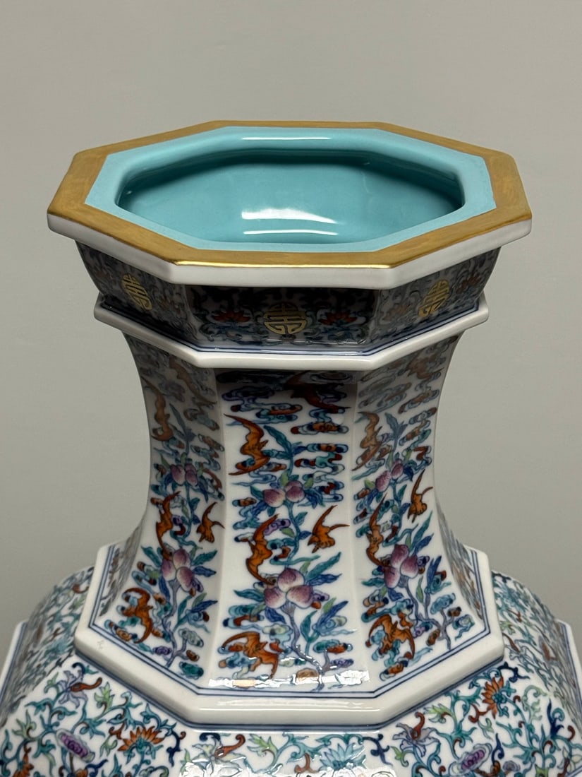 A Huge Doucai Eight Treasures Pattern Vase - 8