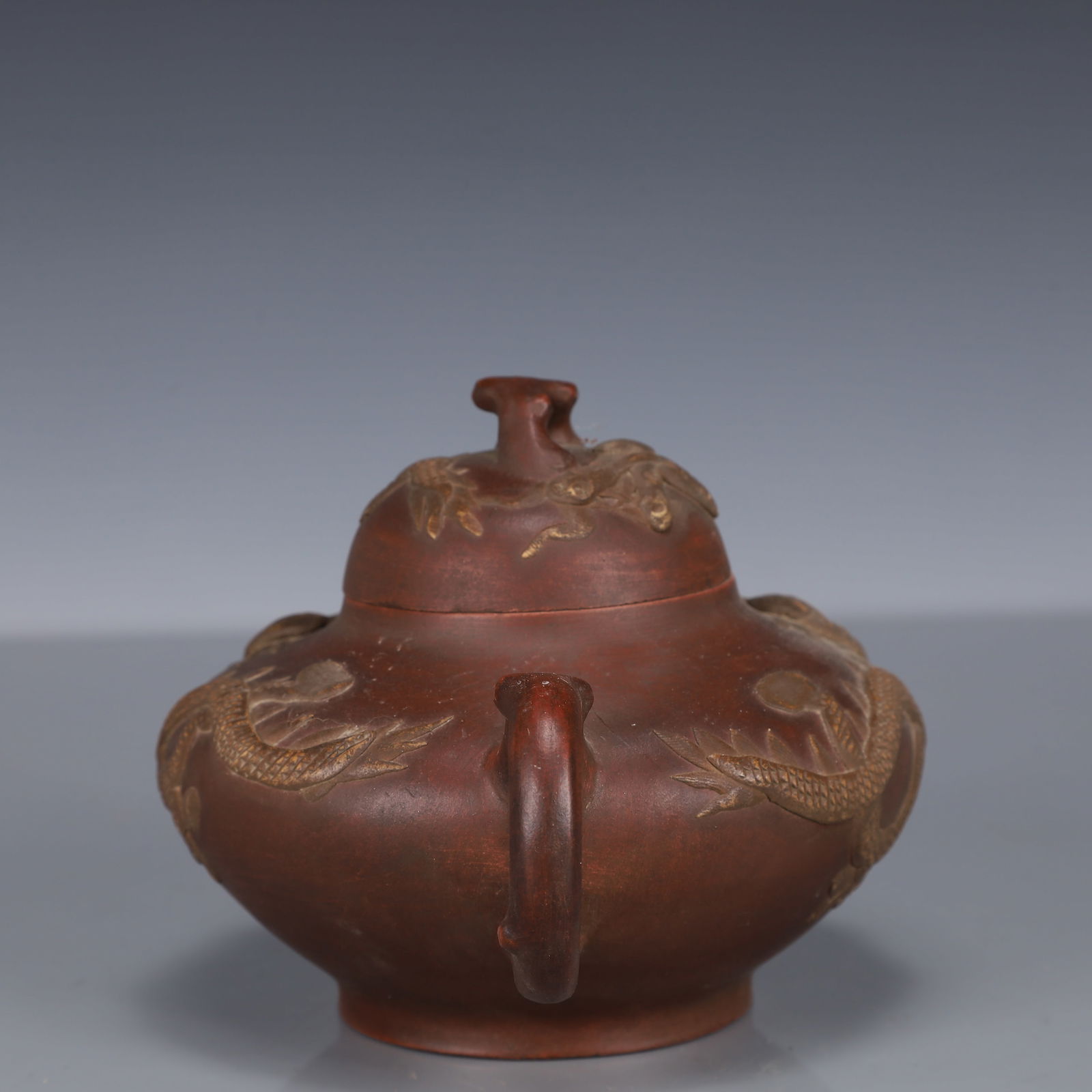 An Exquisite Purple Sands Dragon Pattern Teapot - 7