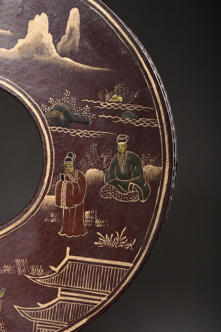 An Exquisite Carved Red Lacquer Figure Pattern Box - 5