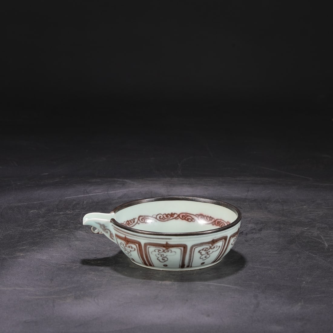 An Exquisite Underglaze-Red Rabbit Pattern Cup - 2