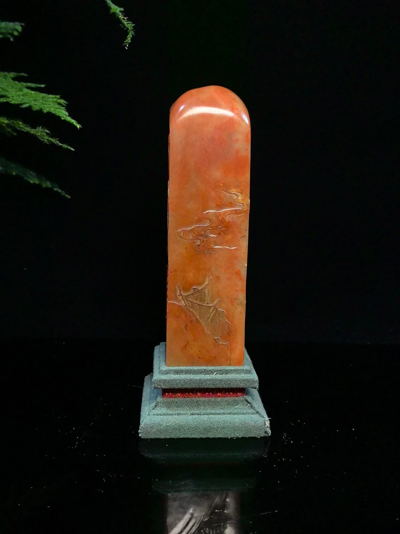 An Exquisite Shoushan Stone Landscape Pattern Seal - 3