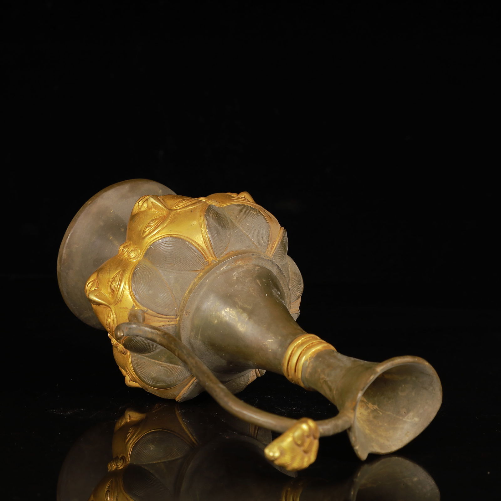 An Exquisite Gilt Silver Figure-Face Pattern Ewer - 13