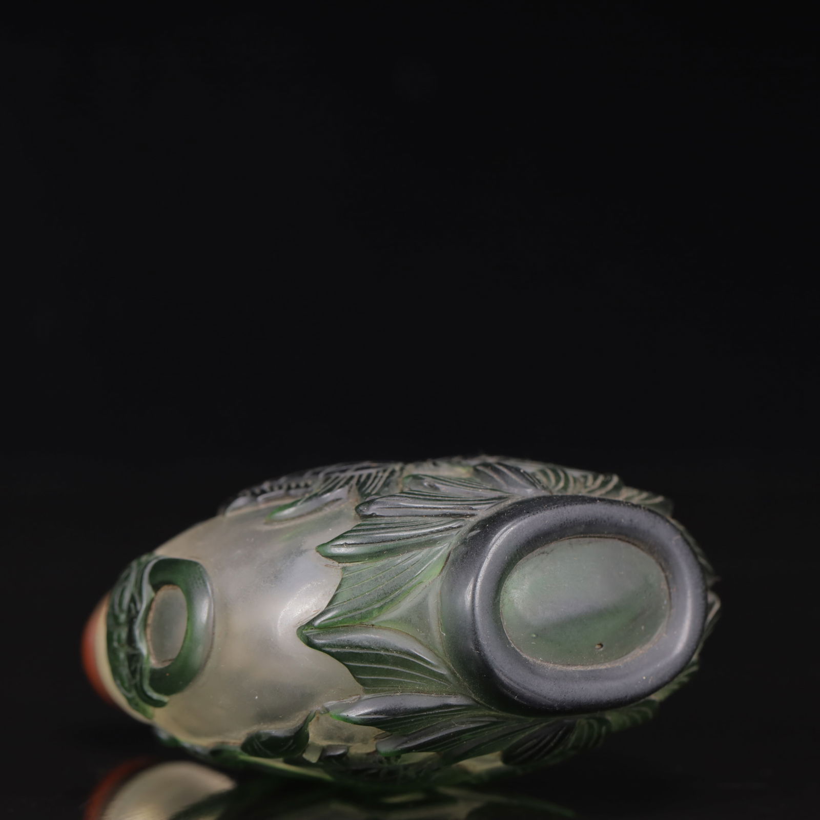 An Exquisite Glass Goldfish Pattern Snuff Bottle - 9
