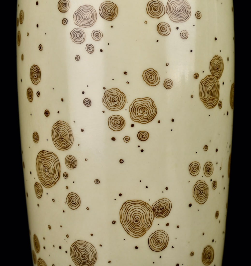 An Exquisite Enamel Bamboo Pattern Vase - 6