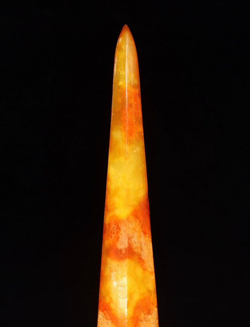 A Huge Yellow Jade Sword - 7
