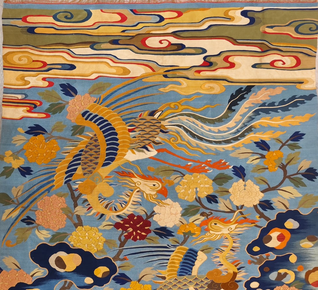 Phoenix and peony tapestry - 2