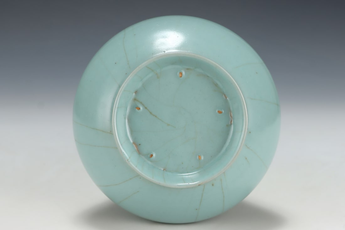An Exquisite Ru yao Sky Blue Glazed Vase - 9