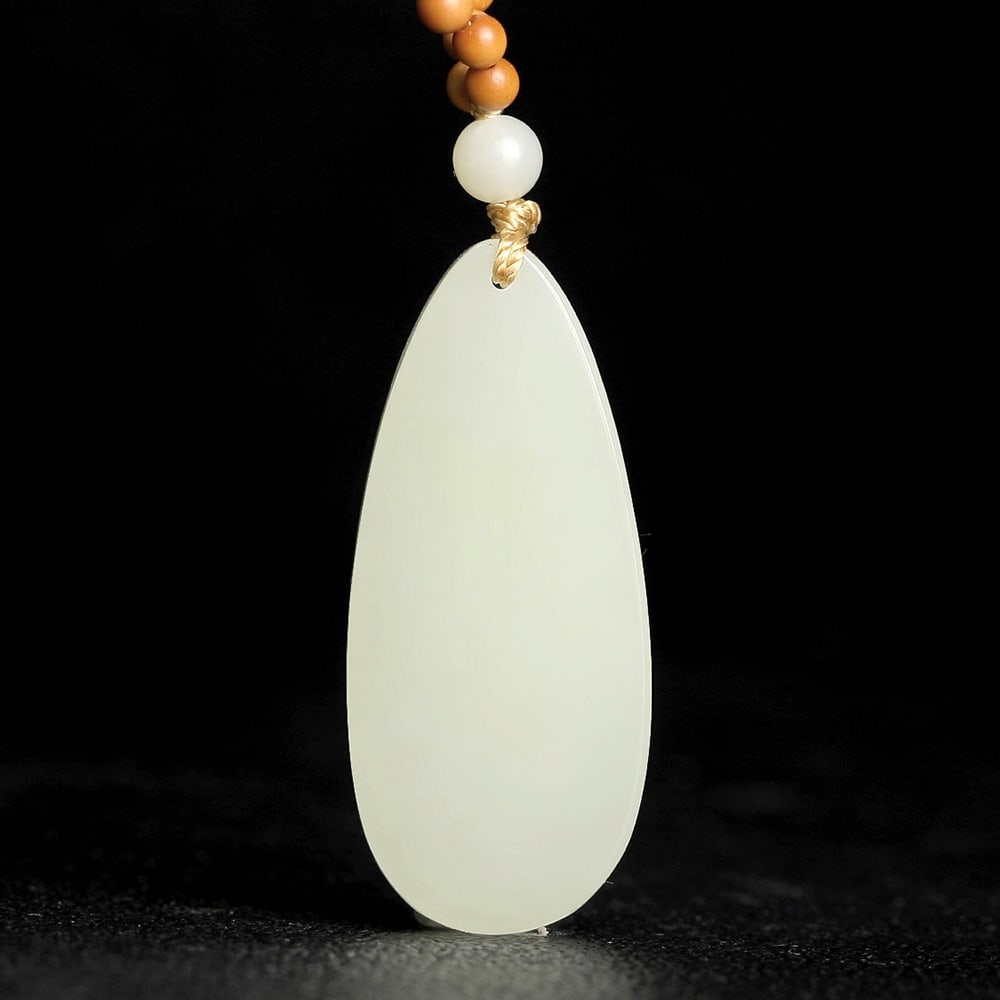 An Exquisite White Jade Crane Pattern Pendant - 3