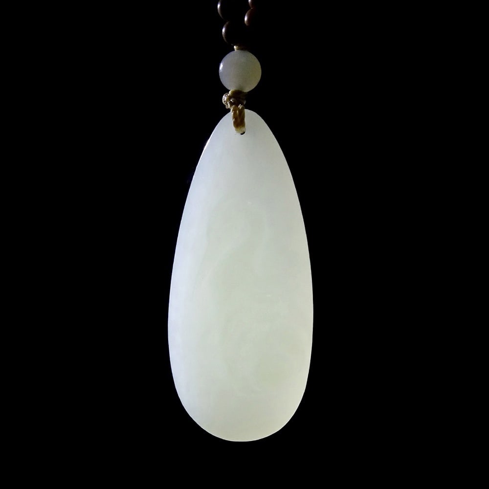 An Exquisite White Jade Crane Pattern Pendant - 5