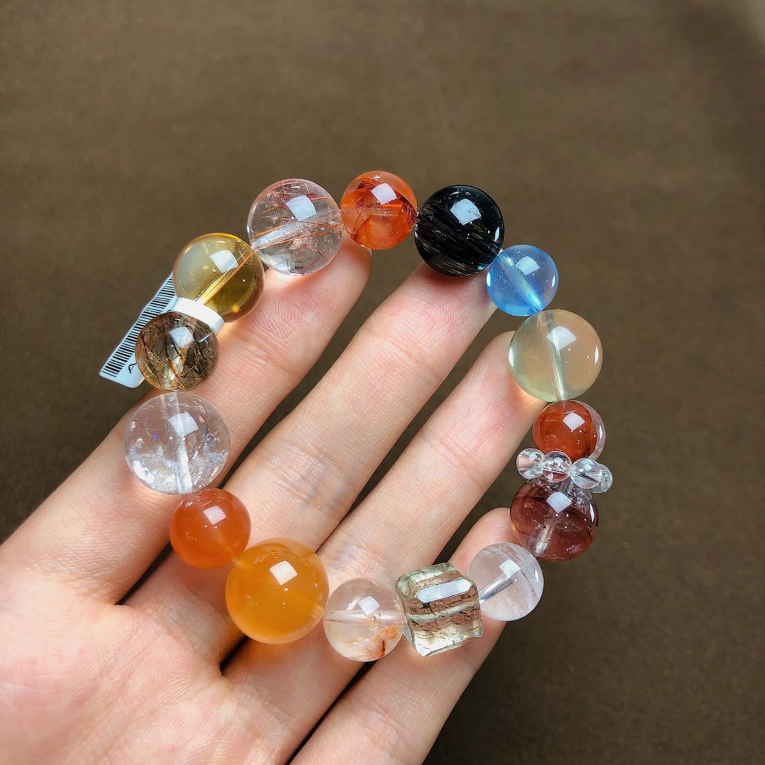 An Exquisite Multi-Gem Bracelets: An Exquisite Multi-Gem Bracelets,Size:0.4in,0.5in,Weight:40.7g 多宝手串