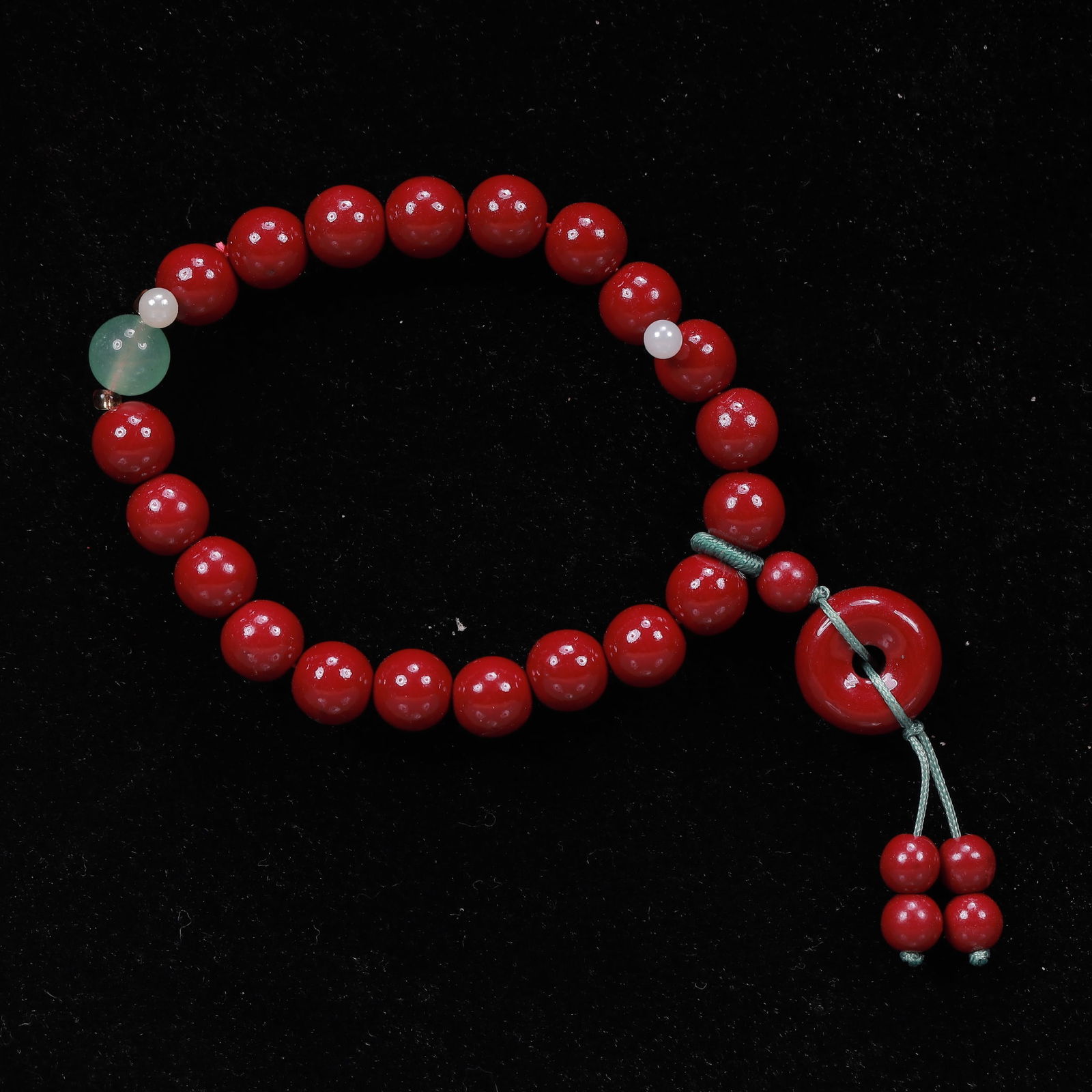An Exquisite Cinnabar Bracelets - 2