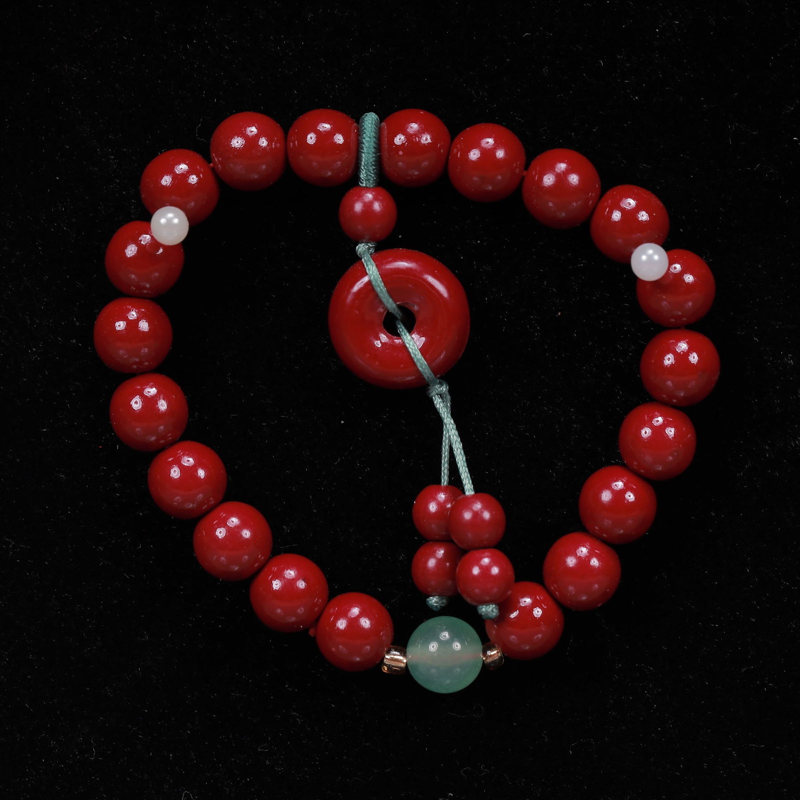 An Exquisite Cinnabar Bracelets - 3