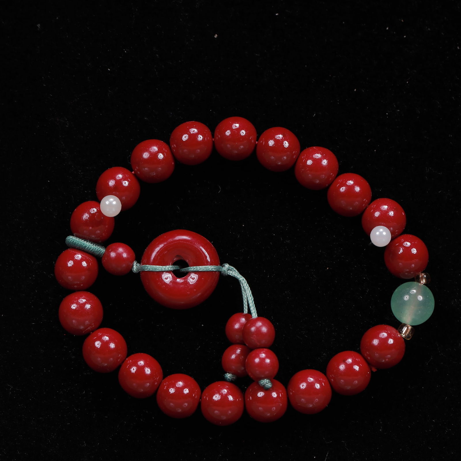 An Exquisite Cinnabar Bracelets - 4