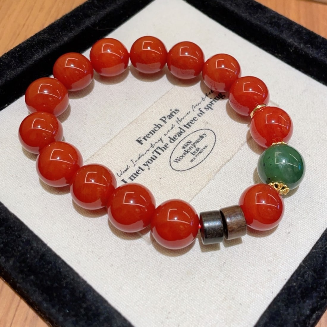 An Exquisite Agate With Jasper Bracelet: An Exquisite Agate With Jasper Bracelet,Size:0.5in 玛瑙配碧玉手串