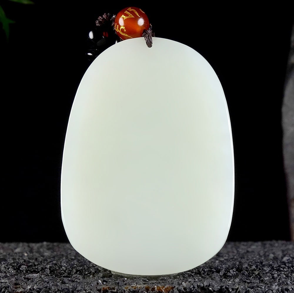 An Exquisite White Jade Dragon Pattern Pendant - 4