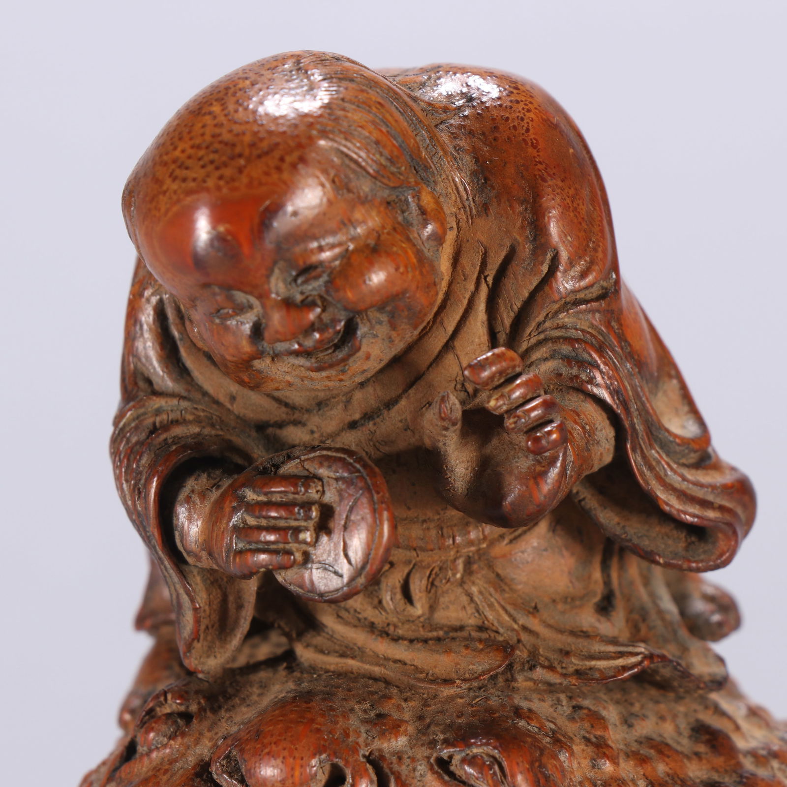 A Exquisite Bamboo Golden Toad Ornament - 2