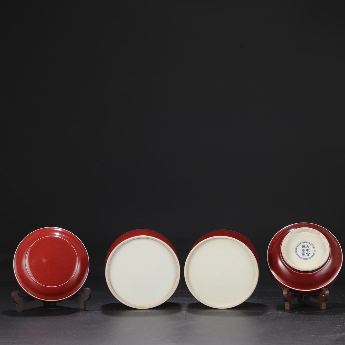 A Exquisite Gem Red Glazed Box - 7