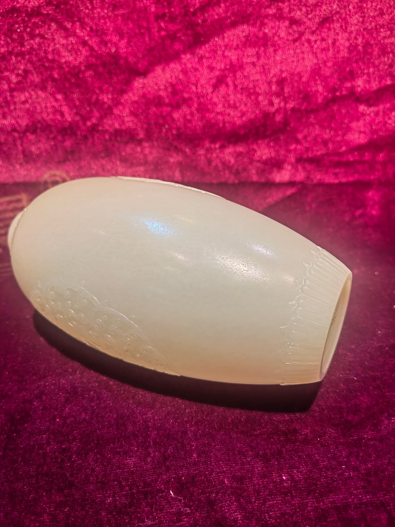 A Exquisite Hotan White Jade Vase - 5