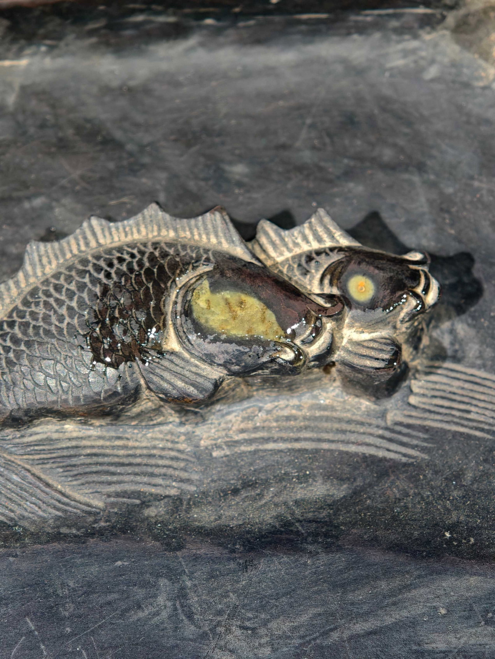 A Exquisite Fish Pattern Inkstone - 6