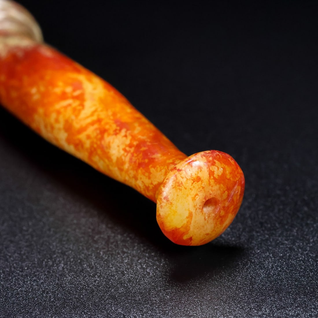 A Exquisite Hotan Jade Pipe - 9