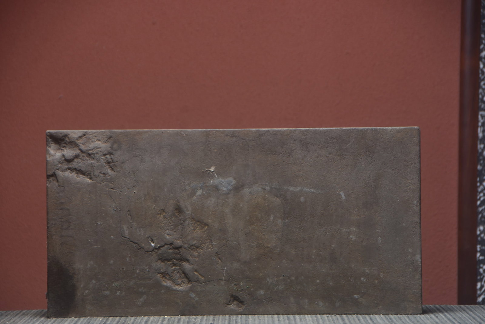 A Exquisite Limestone Buffalo Pattern Plank - 9