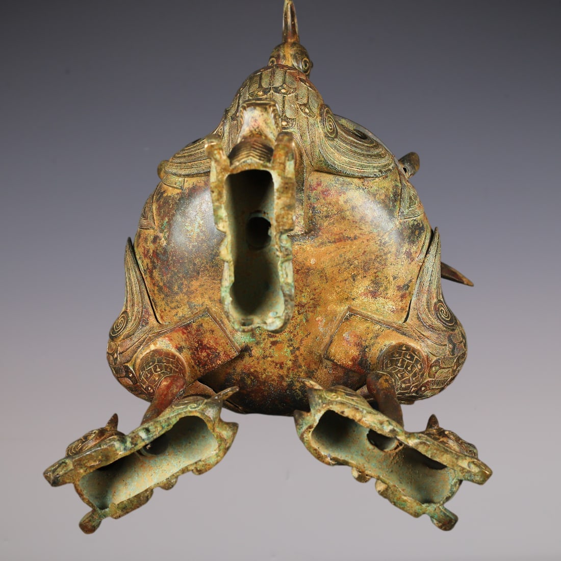 An Exquisite Bronze Phoenix Pattern Censer - 10