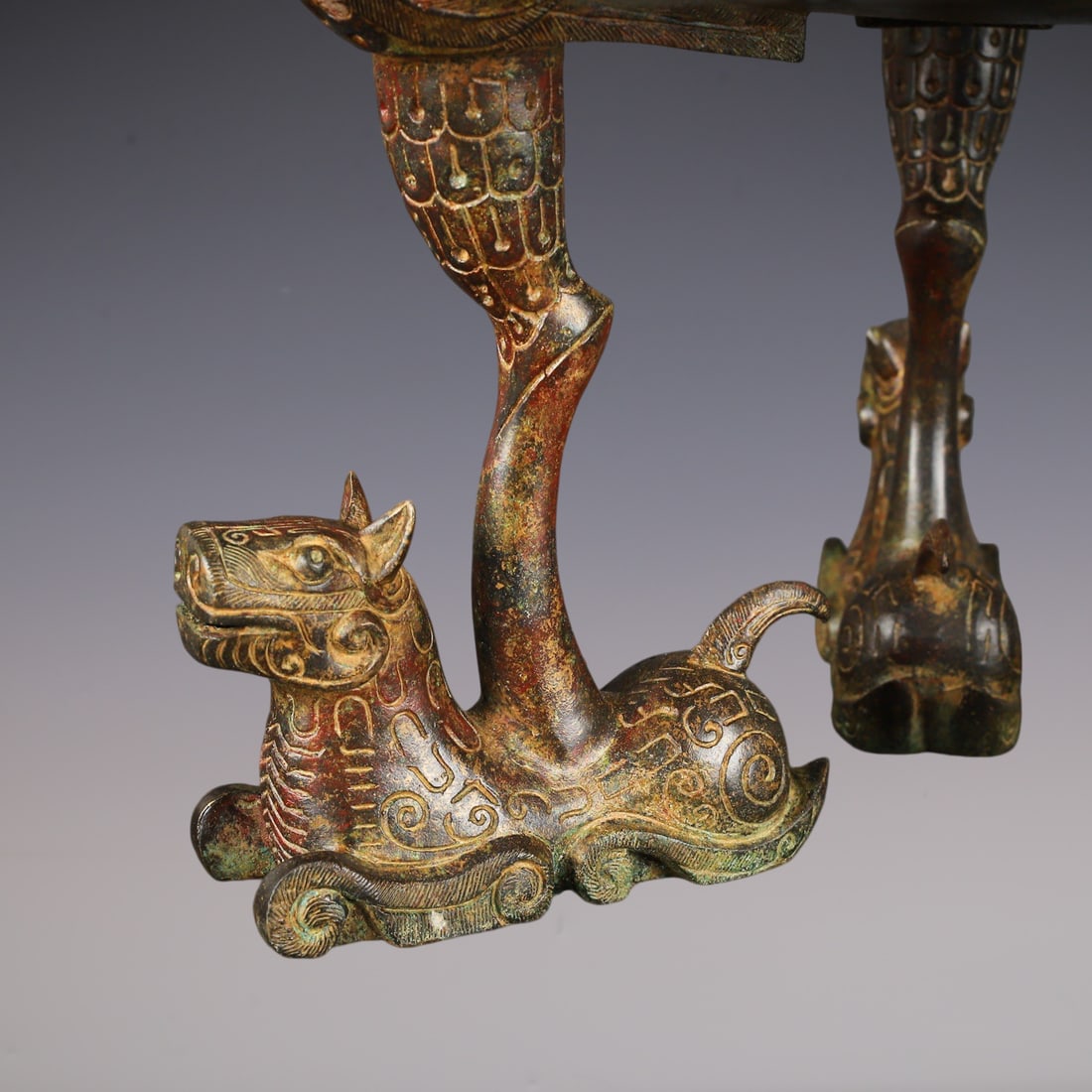 An Exquisite Bronze Phoenix Pattern Censer - 7