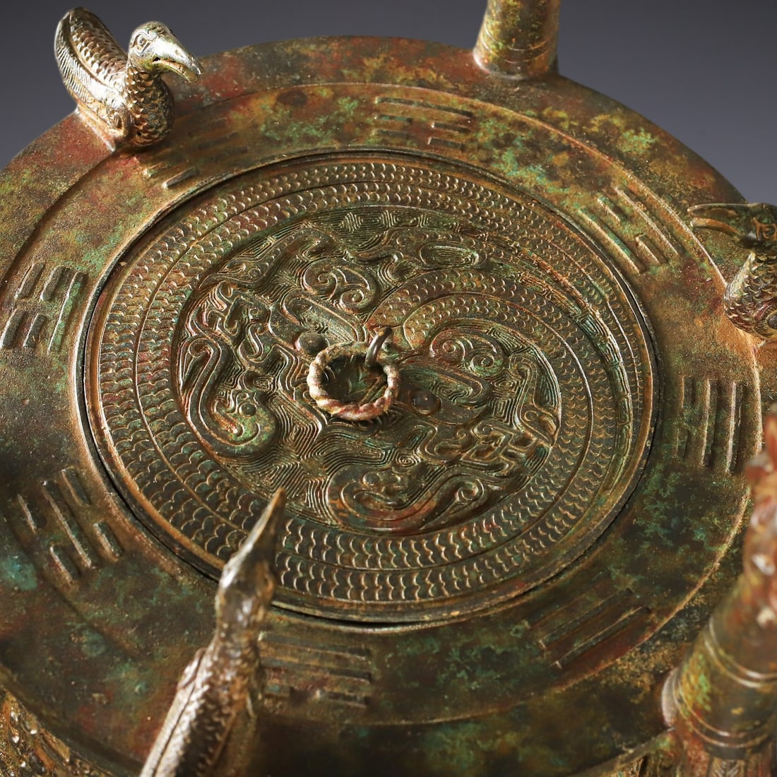 An Exquisite Bronze Phoenix Pattern Censer - 9