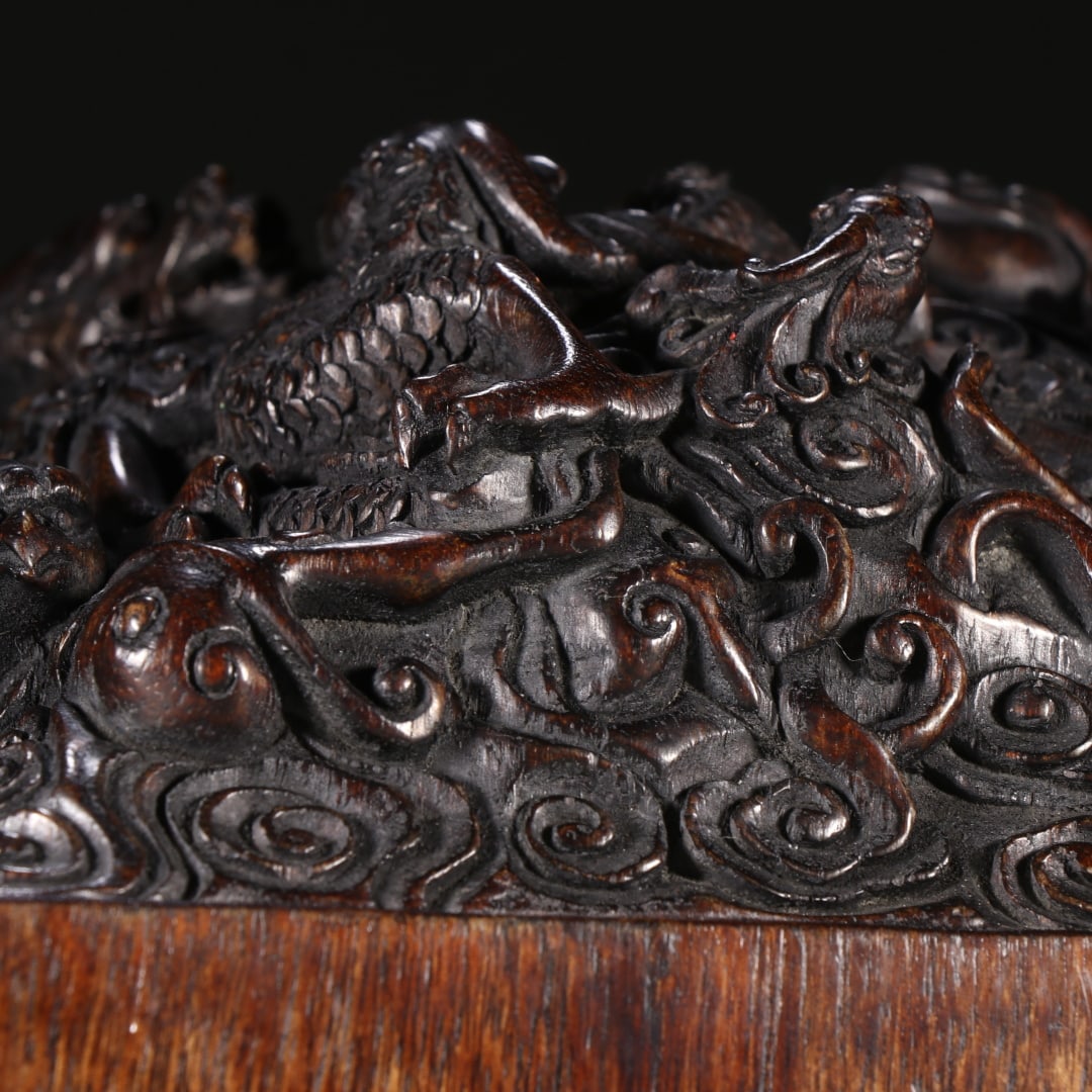 An Exquisite Eaglewood Dragon Pattern Seal - 6