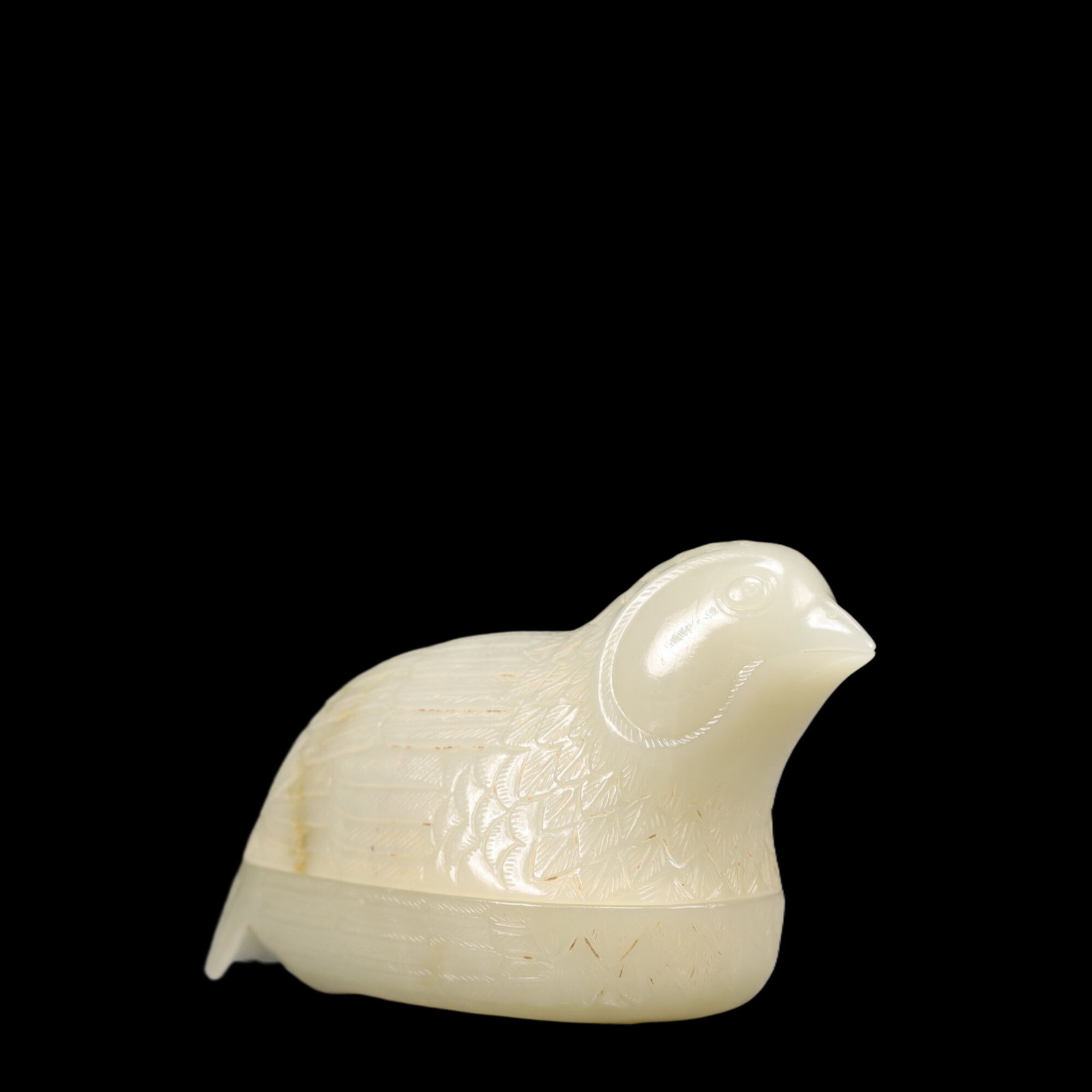 An Exquisite White Jade Bird Ornament - 2