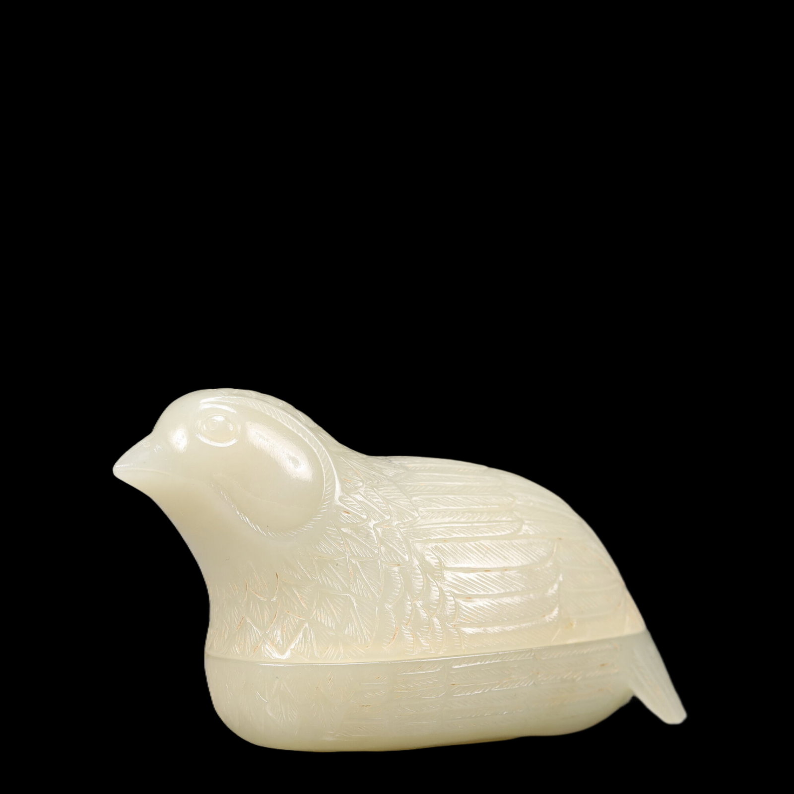 An Exquisite White Jade Bird Ornament - 3