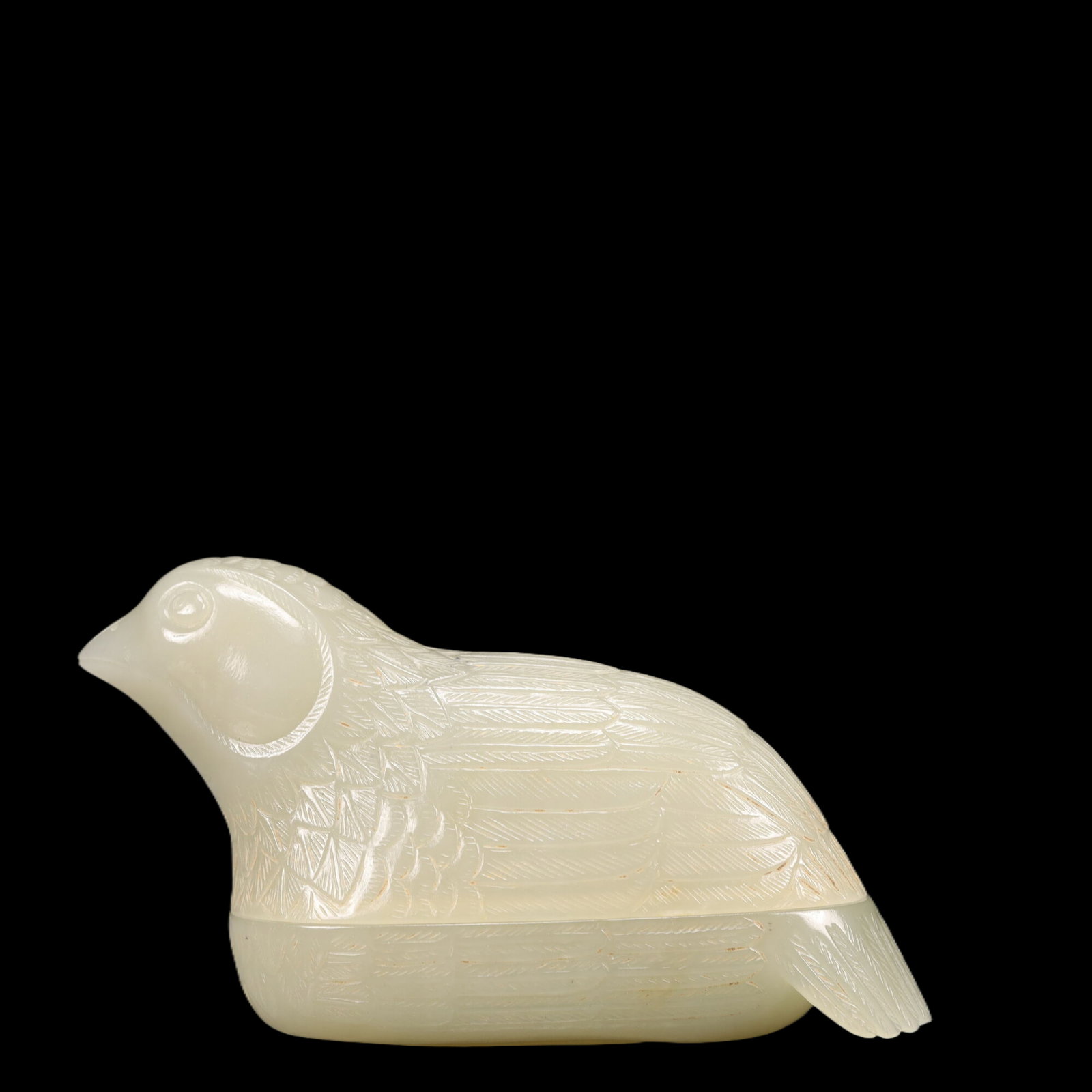 An Exquisite White Jade Bird Ornament - 4