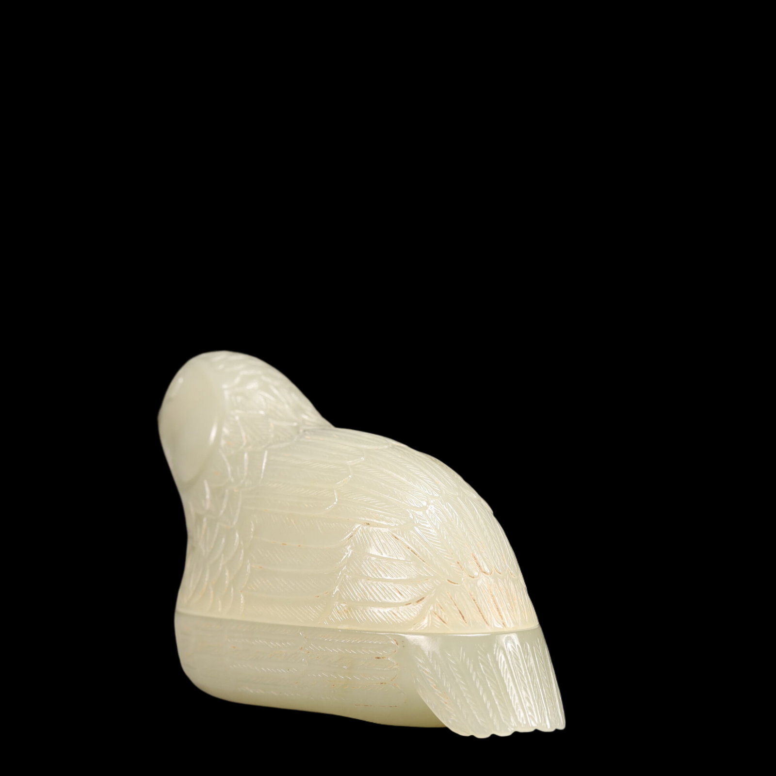 An Exquisite White Jade Bird Ornament - 5