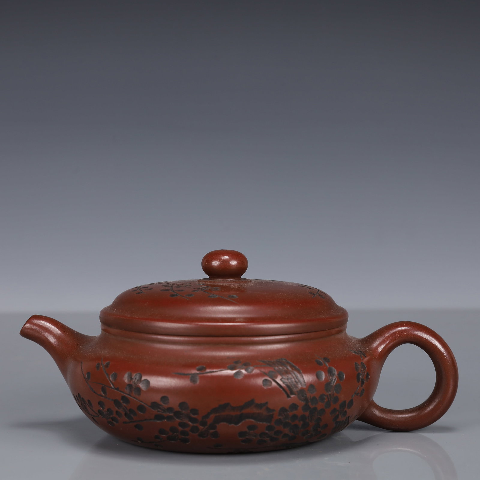 An Exquisite Purple Sands Plum Blossom Pattern Teapot (1 of 10)