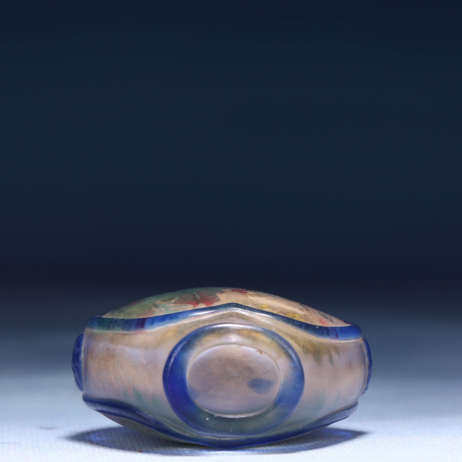 An Exquisite Glass Rooster Pattern Snuff Bottle - 7