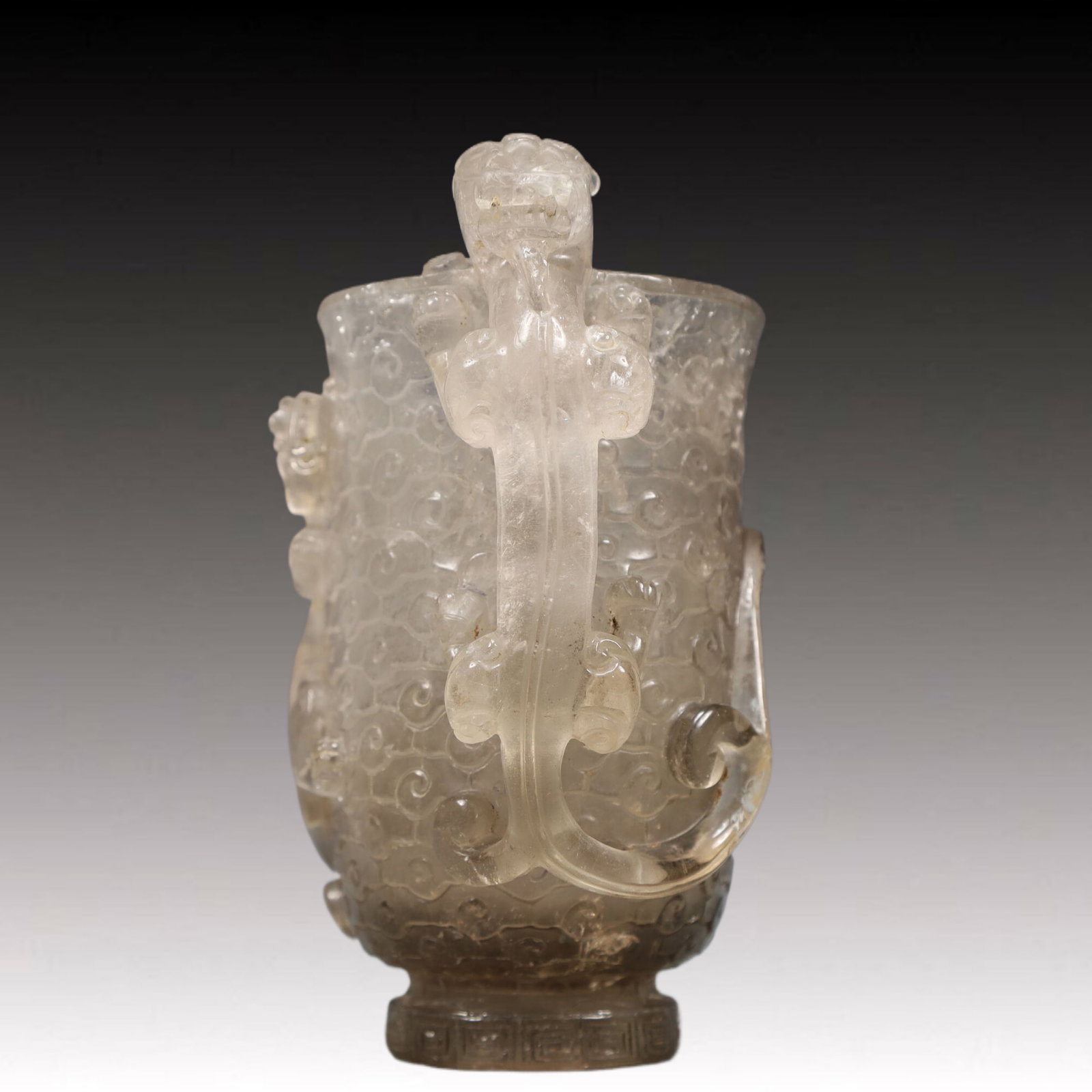 An Exquisite Crystal Auspicious Beast Pattern Cup - 3